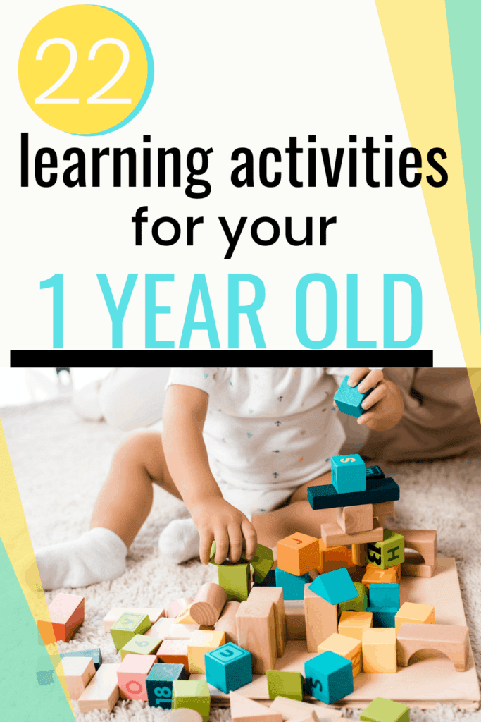 Are you looking for the best learning activities to do with a 1 year old?  Learn all about what developmental milestones you should be expecting and discover simple ways to encourage new skills through these 1 year old developmental activities.